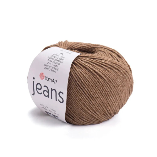 Пряжа Jeans (Джинс) 40 кофе с молоком (10 мотков)