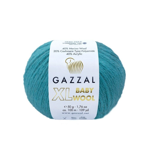 Пряжа Baby Wool XL (Беби Вул ХЛ) 832XL светло-бирюзовый