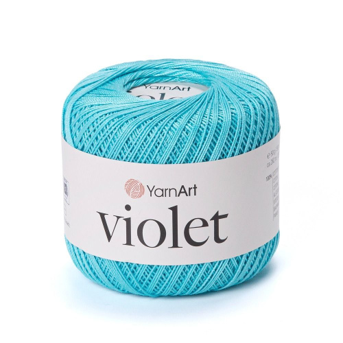 Пряжа Violet (Виолет) 5353 светлая бирюза
